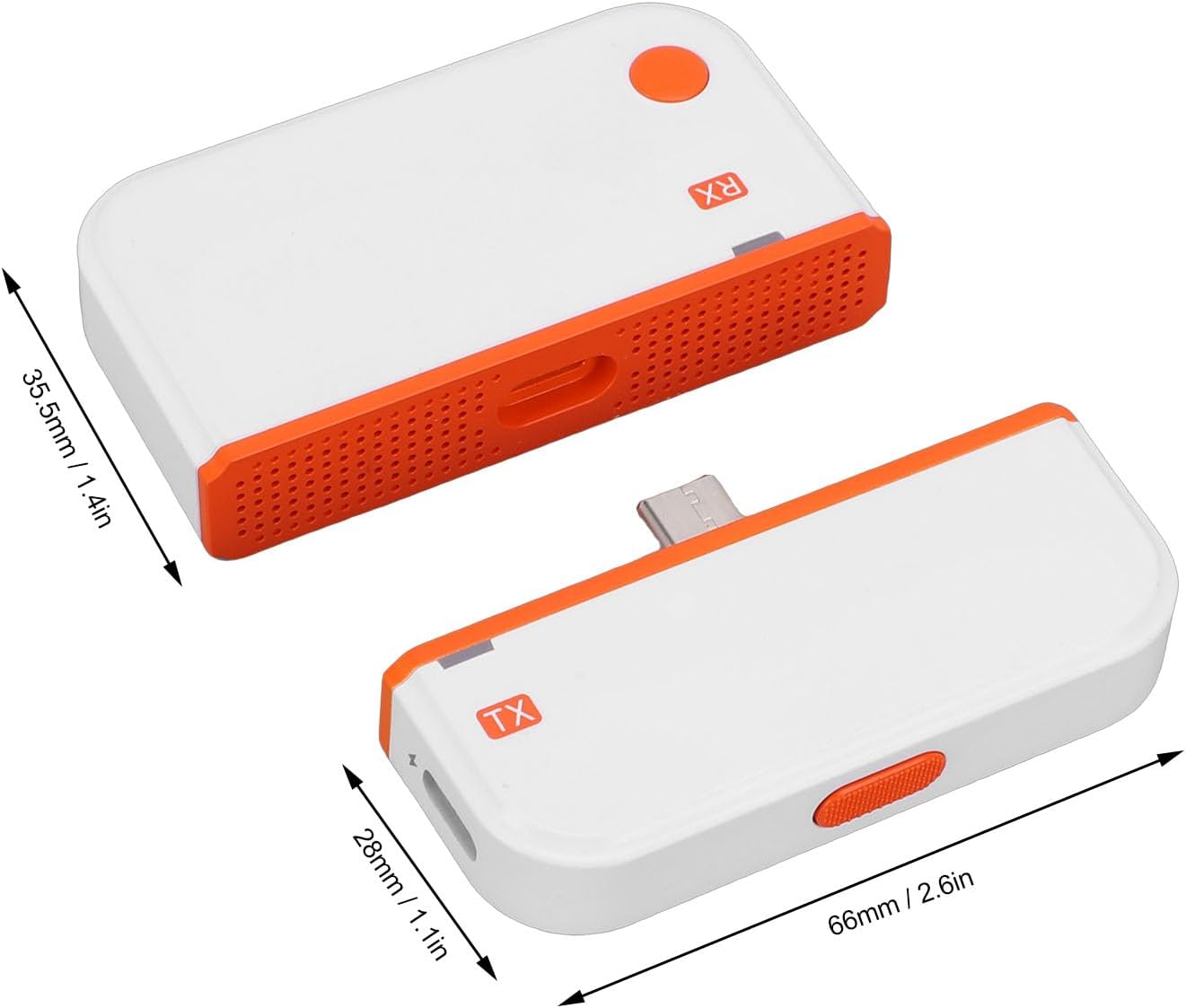 Wireless Display Adapter Type C to HDMI, 4K Decode Input 1080P Output with 50M Range and Dual Connection Modes for Screen Mirroring