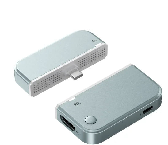 Wireless Display Adapter Type C to HDMI, 4K Decode Input 1080P Output with 50M Range and Dual Connection Modes for Screen Mirroring