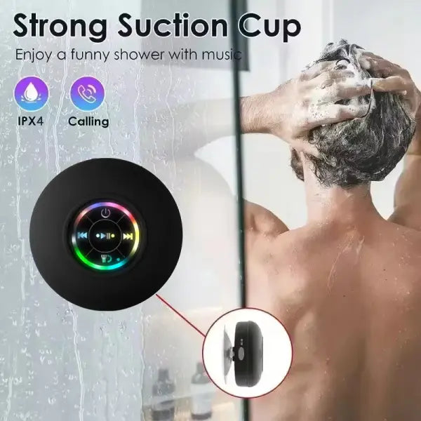 Portable Wireless Bluetooth Speaker with Suction Cup for Unisex