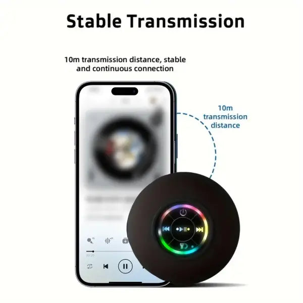 Portable Wireless Bluetooth Speaker with Suction Cup for Unisex