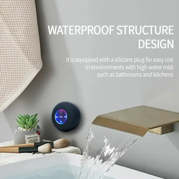 Portable Wireless Bluetooth Speaker with Suction Cup for Unisex