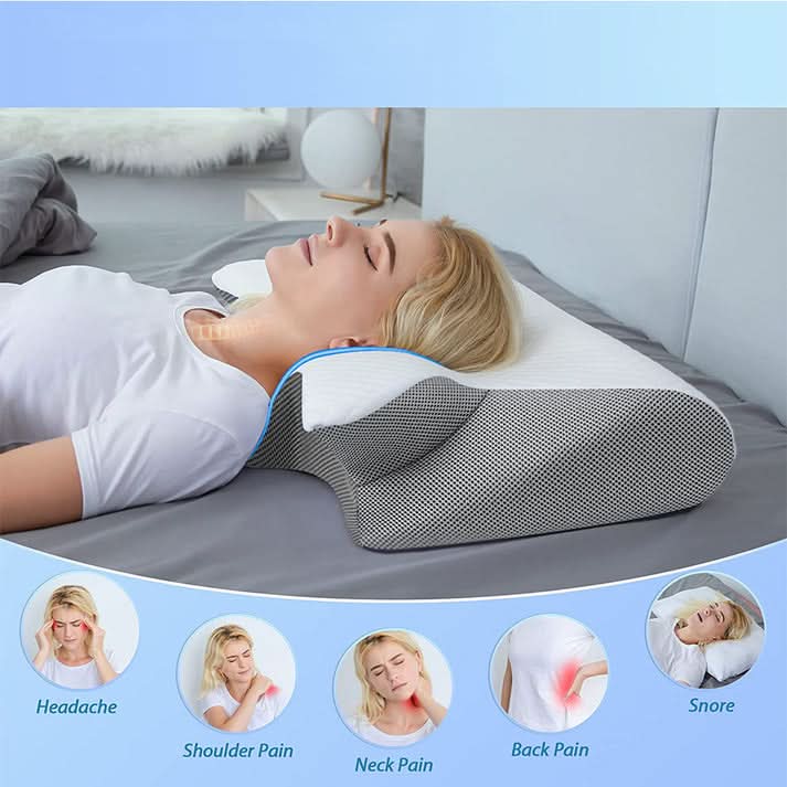🥳 2026 HOT SALE 🥳 💞 50,000+ SOLD! 💥 🌙 50% OFF! Ergonomic bamboo contour pillow – Relieves neck tension and promotes deep sleep. Perfect for back, side and stomach sleepers. Experience comfort all night long. 💤 ✨
